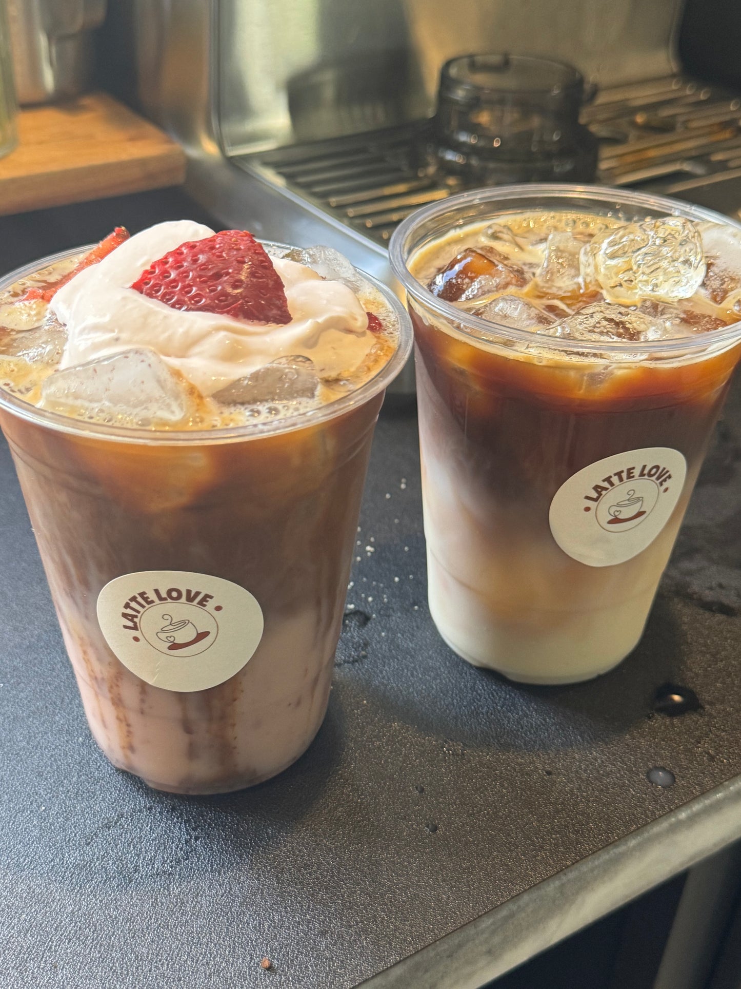 Chocolate Covered Strawberry Iced Latte