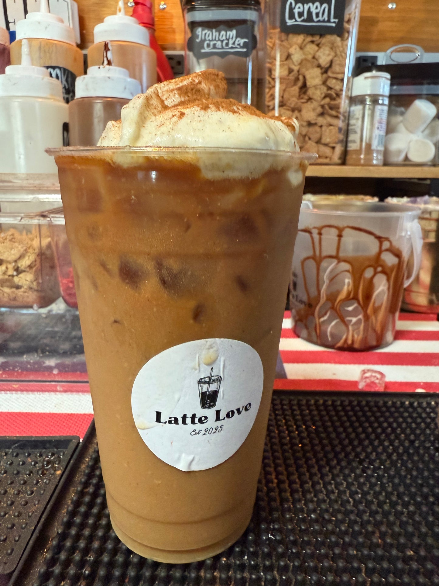S’mores iced latte